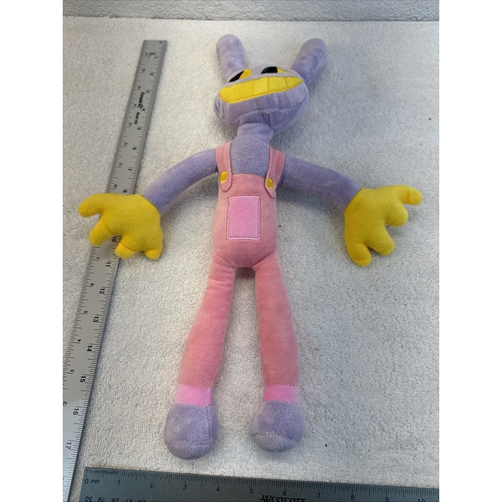 Jax The Amazing Digital Circus Plush 18 Inch Purple Rabbit Stuffed Animal Toy